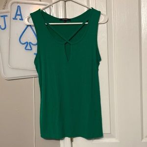 Ambiance green cross tank top